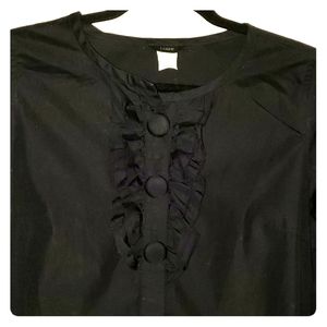 J. Crew button up ruffle blouse